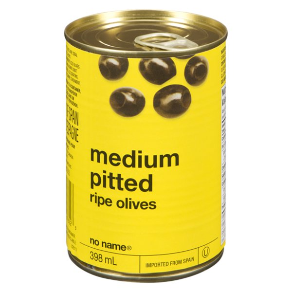 No Name Medium Pitted Ripe Black Olives