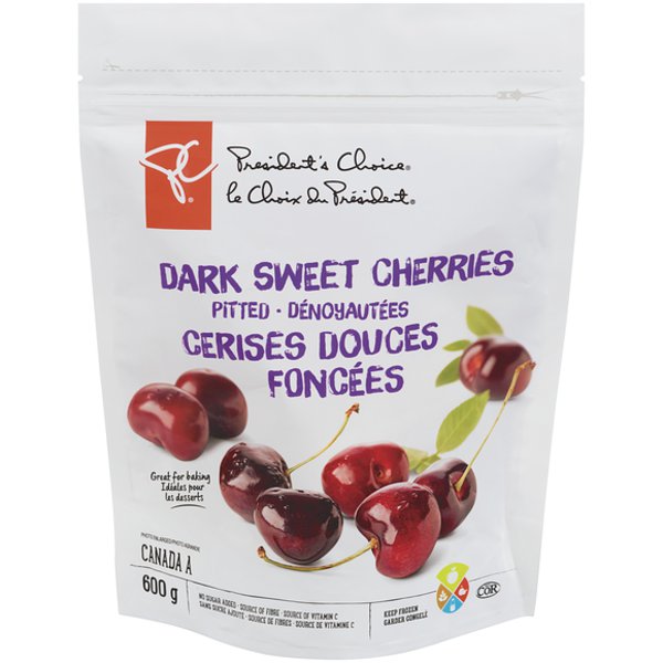 Presidents Choice Pitted Dark Sweet Cherries