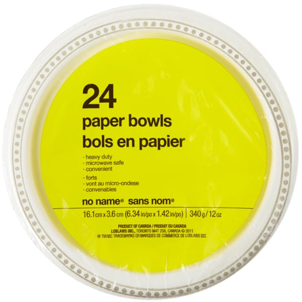 No Name 12 Ounce Paper Bowl