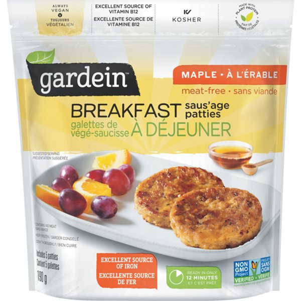 Gardein Maple Breakfast Sausage