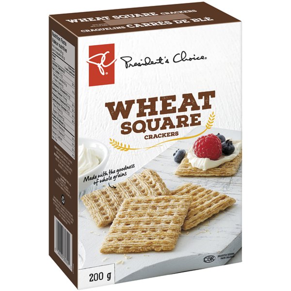 President's Choice Square Wheat Crackers