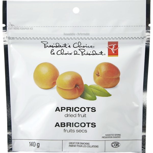 Presidents Choice Apricots Dried Fruits