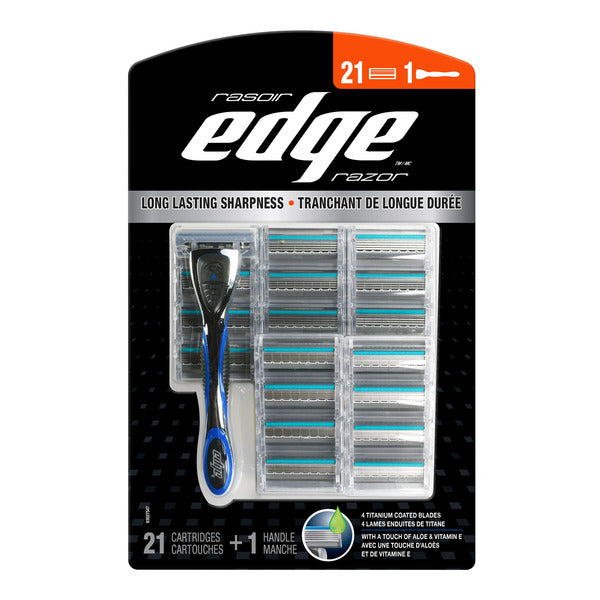 Edge Razor With 21 Refill Cartridges