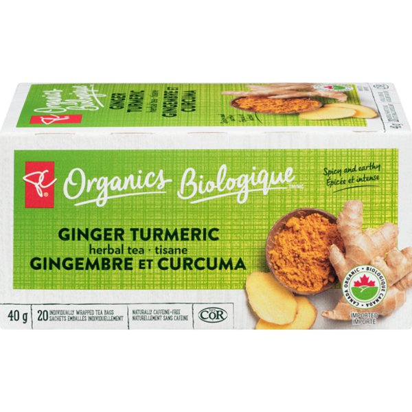 PC Organics Herbal Tea & Ginger Turmeric