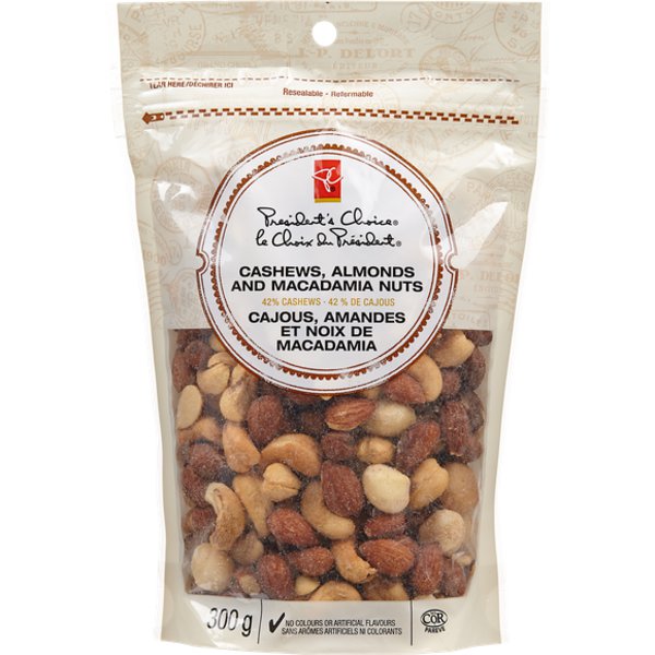 President's Choice Regular Almond Cashew Macadamia Nuts