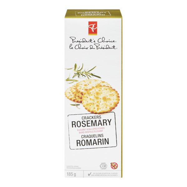 President's Choice Rosemary Scalloped Crackers