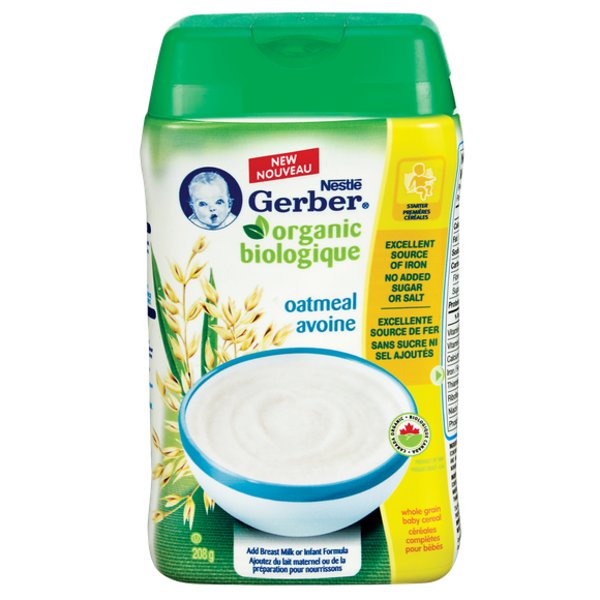Gerber Organic Oatmeal Baby Cereal