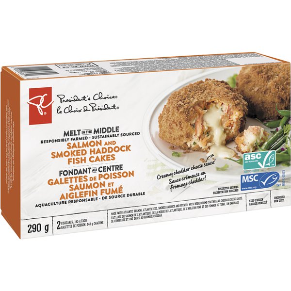 Presidents Choice Salmon & Haddock Fish Cake