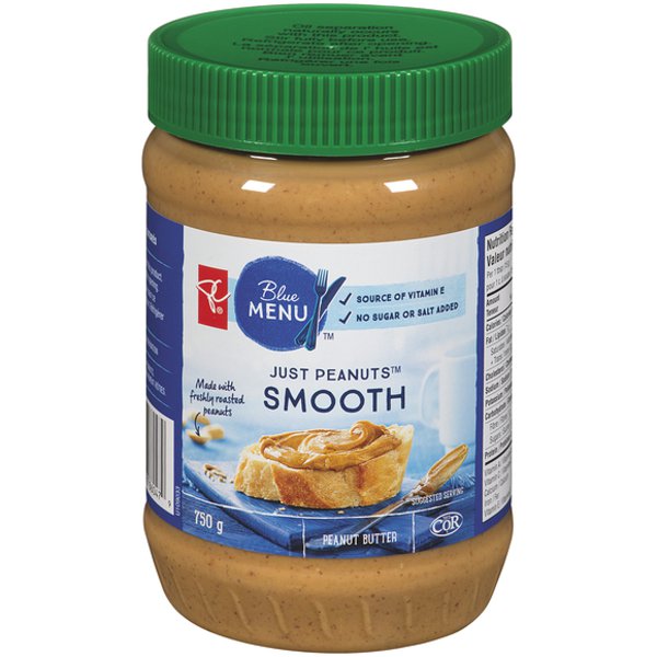 Presidents Choice Smooth Just Peanuts Old-Fashioned Peanut Butter
