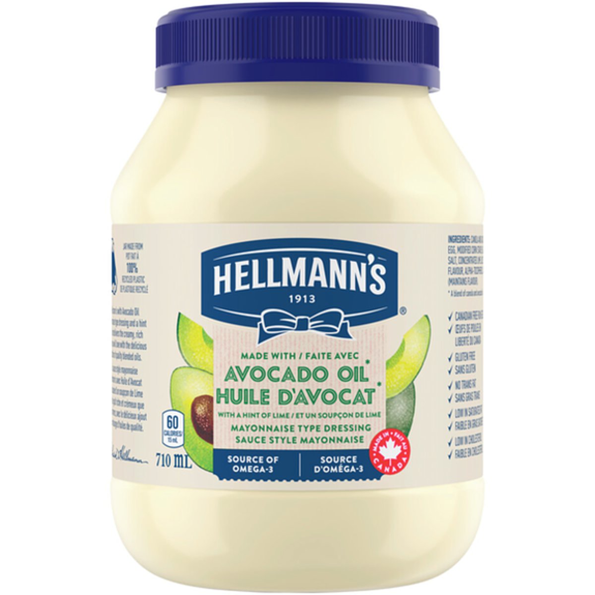 Hellmann's Avocado Oil With a Hint of Lime Mayonnaise Dressing