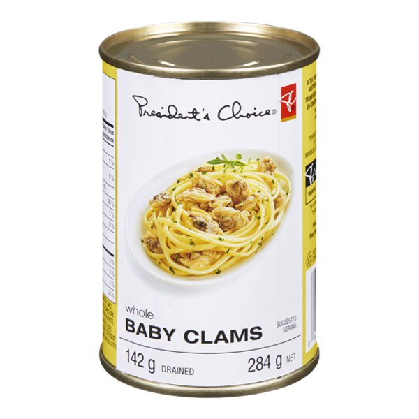 President's Choice Whole Baby Clams