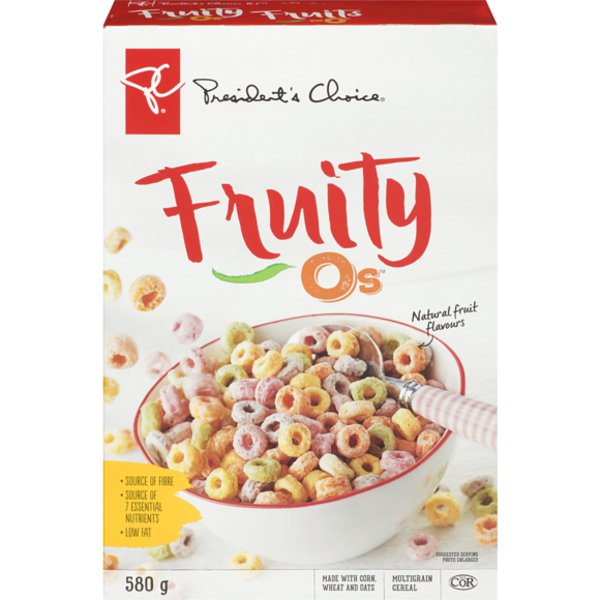 President's Choice Fruity Os Multigrain Cereal
