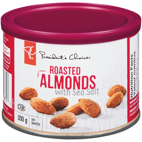 Presidents Choice Dry Roasted Almonds