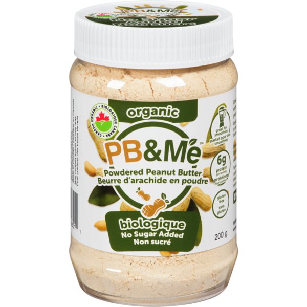 PB&Me No Sugar Added Organic Powdered Peanut Butter
