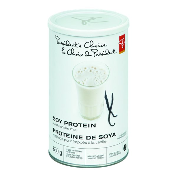 Presidents Choice Soy Protein Vanilla Shake Mix