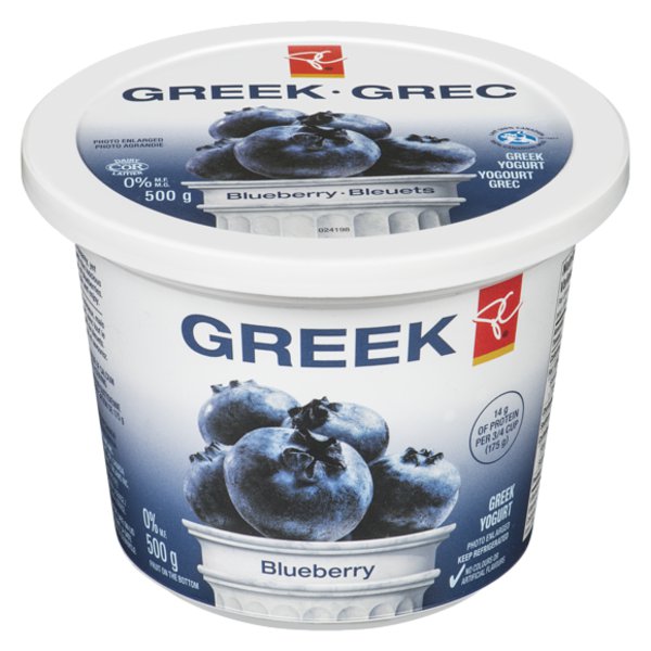President's Choice Greek Yogurt Blueberry