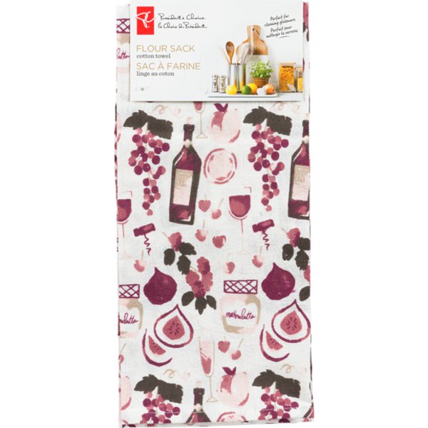 Presidents Choice Taupe Flower Sack Towel