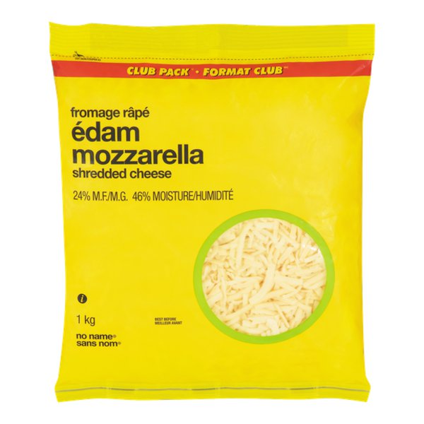 No Name Shreds Edam/Mozzarella